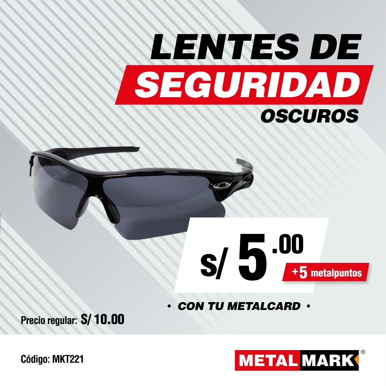 Lentes de seguridad oscuros